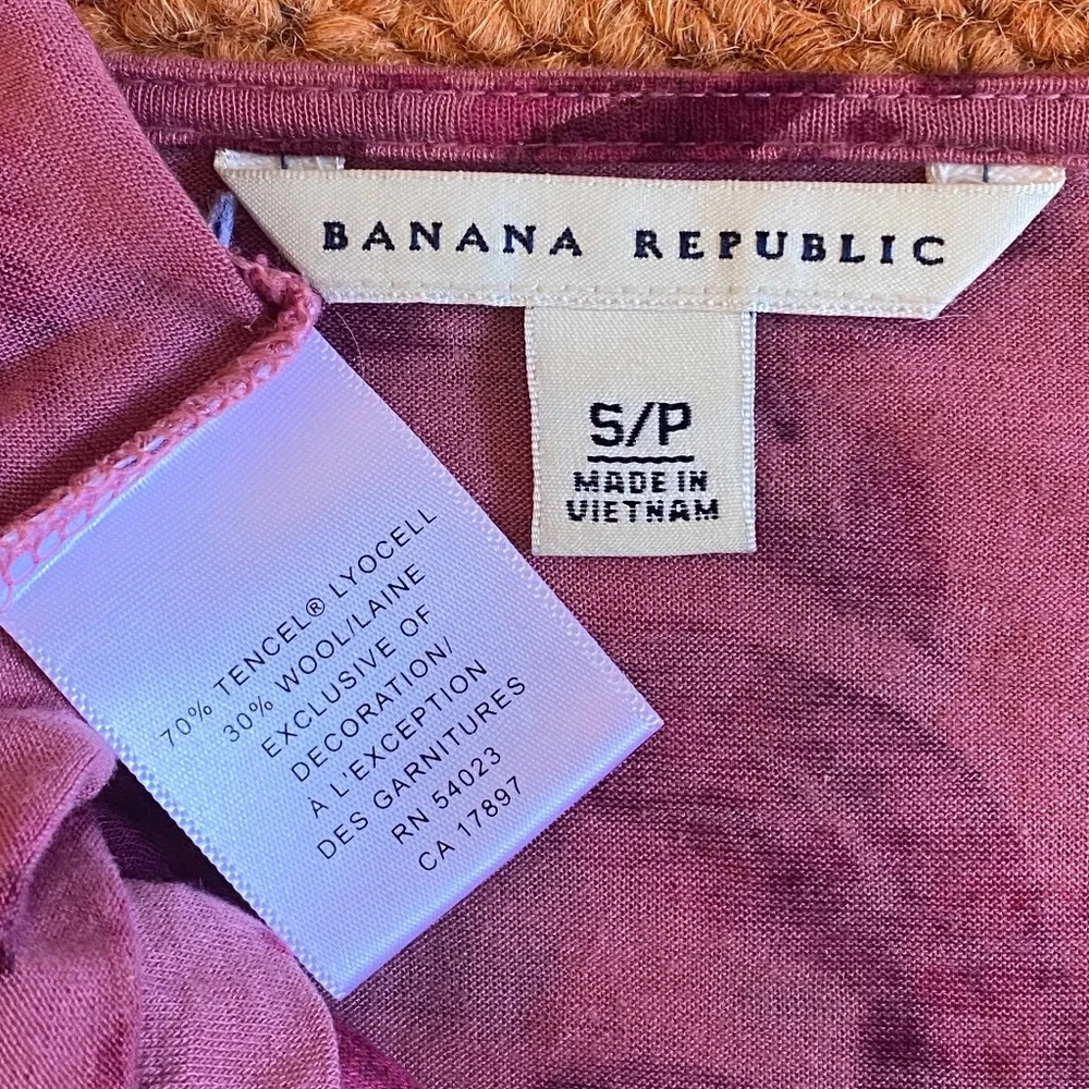 Banana Republic I Y2K I Pink Raspberry Faux Wrap Printed Top & Cami - Picture 6 of 16